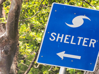 A shelter sign