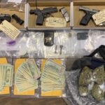 Drugs and several firearms -- including one that was reported stolen in Bladen County -- were confiscated in the second raid on the Whiteville area home.