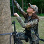 Tree stands are an excellent way to get the drop on big game, but some basic safety precautions are required to keep your hunt safe. (Courtesy National Tree Stand Assoc.)
