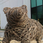 Museum wicker bear  