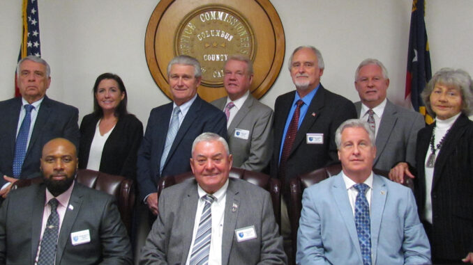 County commissioners and senior staff (file photo)