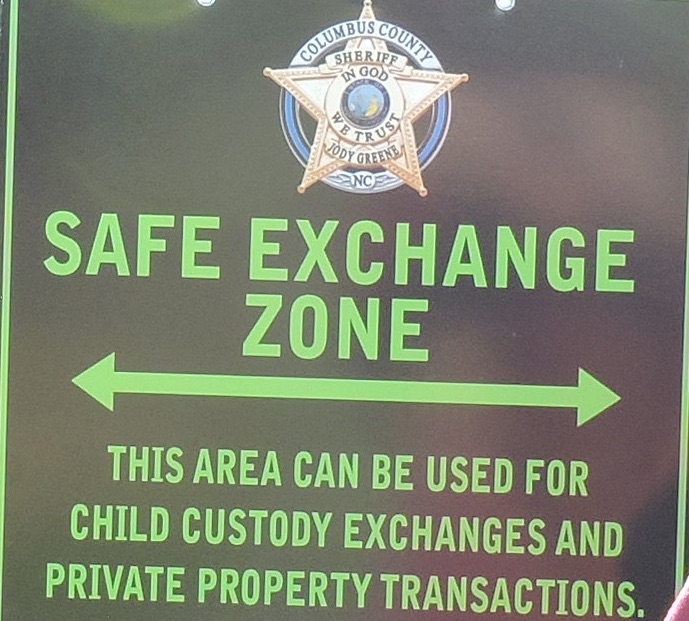 The Safe Zone is available 24 hours a day at the Columbus County Sheriff's Office.