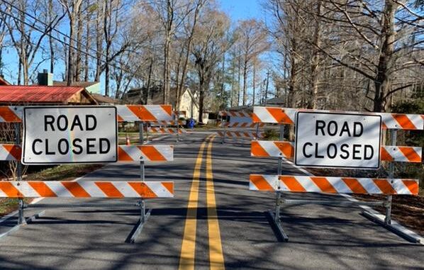 Canal Cove is closed where the canal drains into Lake Waccamaw.