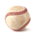 A dirty baseball