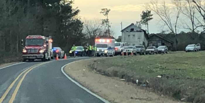Traffic is being rerouted from Kenny Jordan Road at N.C. 904 due to a single car wreck.