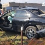 The crash has tangled homebound traffic on J.K. Powell near the Sonic restaurant.