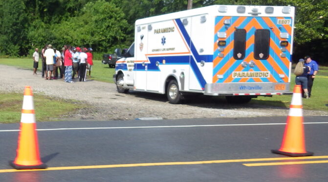 A pedestrian was struck sometime Thursday night or Friday morning on U.S. 701 near the Holiday Motel.