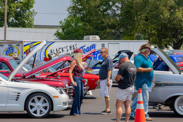 Seventy entries joined in Saturday's show, along with some cars that were just entered for display.