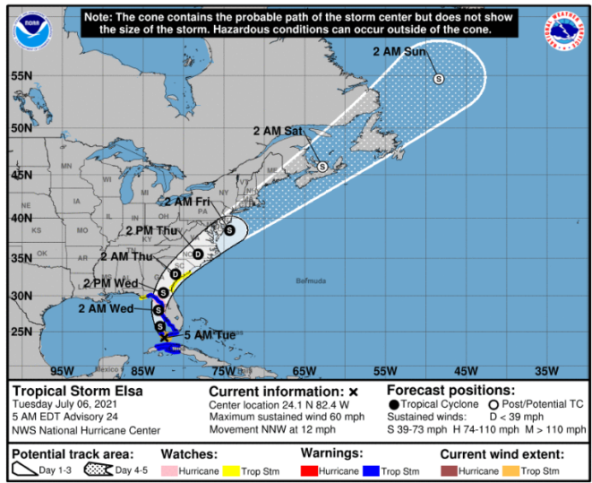 Graphic from Tuesday morning, Courtesy National Weather Service.