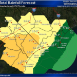 Estimated rainfall amounts as of Wednesday morning. (NWS graphic)