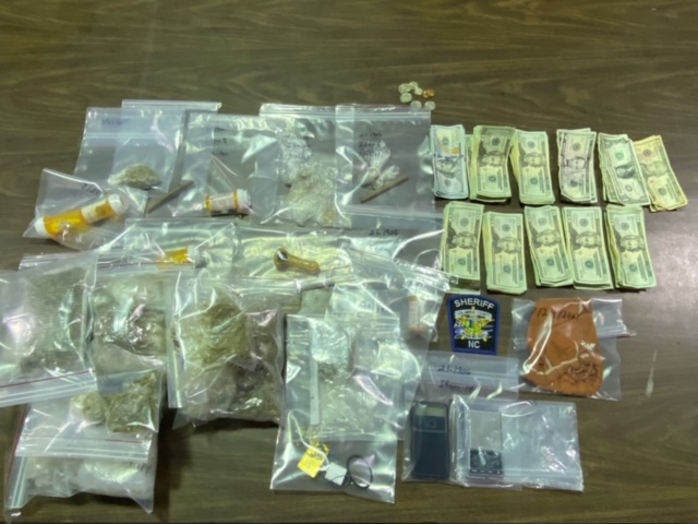 Some of the contraband seized during Friday's checking station. (CCSO photo)