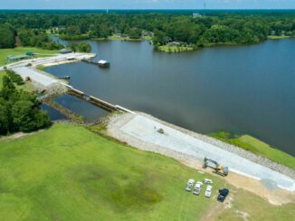 Stabilization of the Lake Tabor dam should be complete by Sept. 30. (Submitted photo)