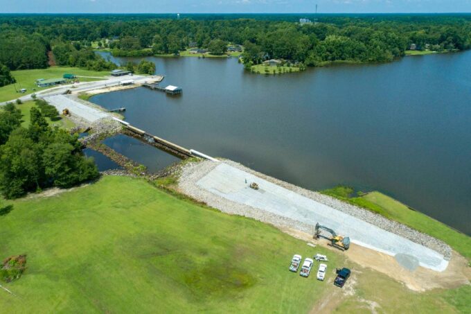 Stabilization of the Lake Tabor dam should be complete by Sept. 30. (Submitted photo)