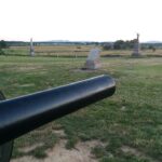 View of the field of Pickett's charge, with the Armisted marker.