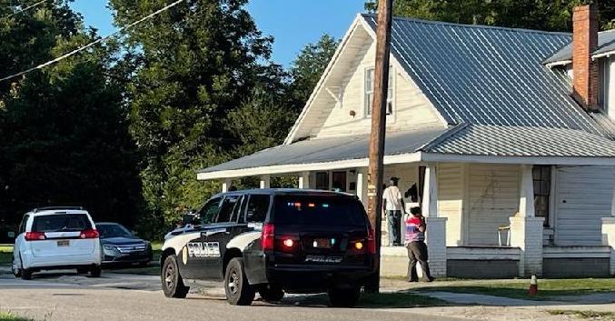 Deputies arrested at least one man -- who refused to give his name to authorities -- in the raid on this home (Kandi Thompson photo)