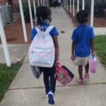 Some students were more enthusiastic than others at starting the new enthusiastic year today (Monday).