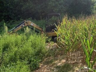 Authorities recovered two pieces of heavy equipment stolen here in Johnston County. (CCSO photo)