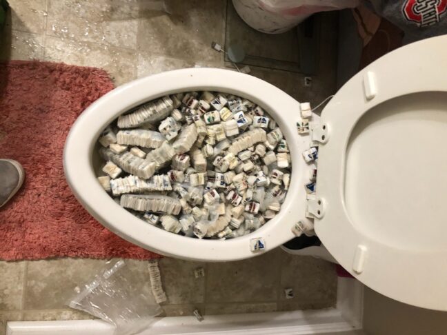 Some of the heroin seized during the nearly year-long investigation. (NHCSO photo)