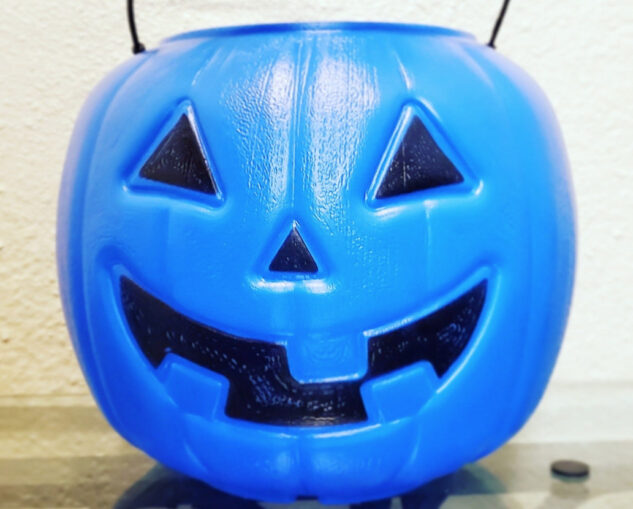 Blue buckets on Halloween denote a child with autism, especially one who is non-verbal.