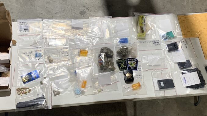 Some of the contraband seized on Dessie Road Friday. (CCSO photo)