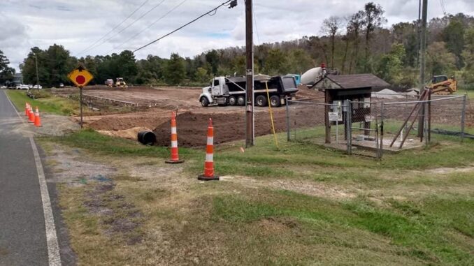 What has been an informal asking lot for years at Lake Waccamaw is now being paved and officially designated for public use.