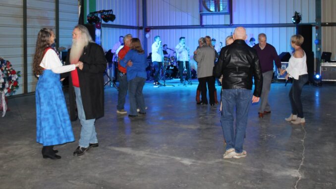 The Blackwater Band provided music for Saturday's fundraiser dinner for the veterans park. (Sammy Hinson photo)