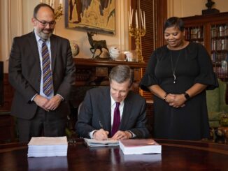 Gov. Roy Cooper signed the state's first new budget since 2017 into law today. (Courtesy Governor's Office)