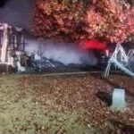 This home was completely destroyed and six people injured in a fire early Monday. (Fire Marshal)