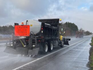 State news are brining roads across the state as a precaution against the weekend's expected winter weather. (DOT photo)