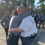 Bobby Faulk and a well-wisher (CCSO photo)