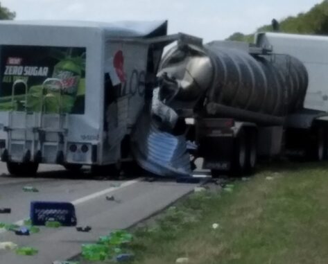 This crash between Whiteville and Hallsboro has westbound lanes snarled as of 2 p.m.