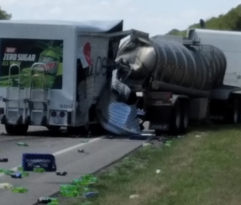 This crash between Whiteville and Hallsboro has westbound lanes snarled as of 2 p.m.
