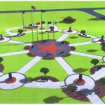 Artist's rendering of the Freedom Circle planned for the Veterans Park.