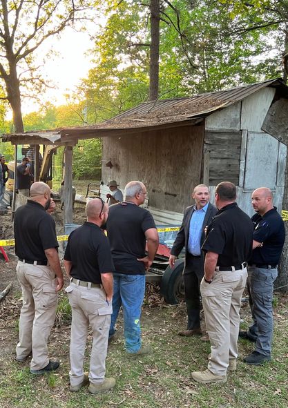 Robeson county detectives have recovered a body near Red Springs. (RCSO photo)