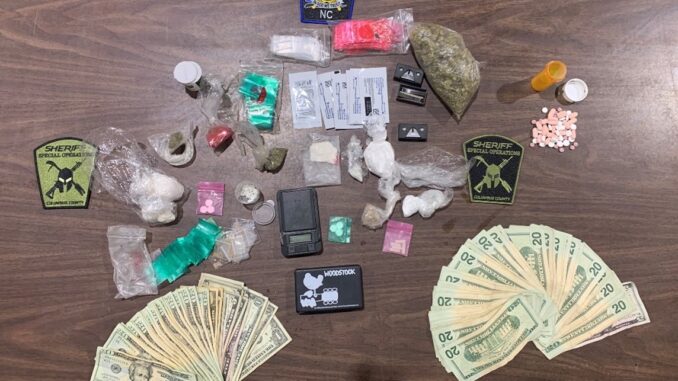 Drugs, cash and paraphernalia seized from the Columbus Street home. (CCSO)