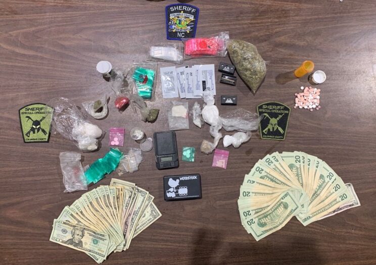 Drugs, cash and paraphernalia seized from the Columbus Street home. (CCSO)