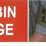 Vehicle placard and armband used in Robin Sage exercise (submitted photo)