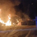 Patrick McKay submitted this photo of the explosion and fire at Chadbourn’s Budget motel this morning. The fire is still under investigation.