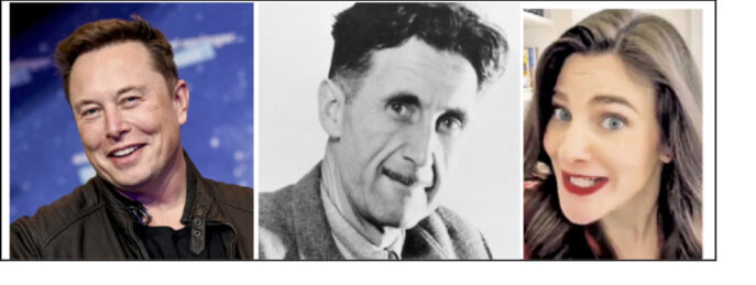 Elon Musk, George Orwell and Nina Jankowicz
