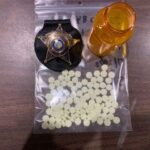 CCSO narcotics agents seized 100 oxycodone tablets in the arrest of an 81-year-old suspect. (CCSO photo)
