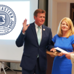 Strickland takes the oath.