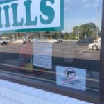 Contributed photo of a "no firearms" sign at an area Hills.