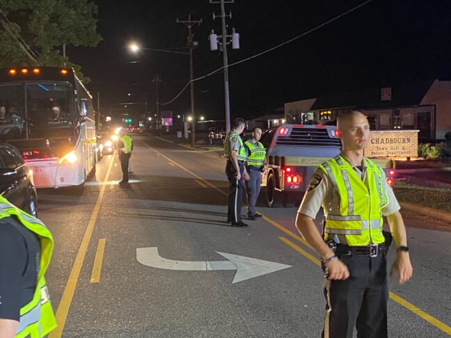 CPD and multiple agencies held a checking station Saturday in Chadbourn.