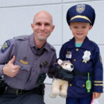 Deputy Paul Carrano, Junior Deputy Gage and K9 Tuffy.
