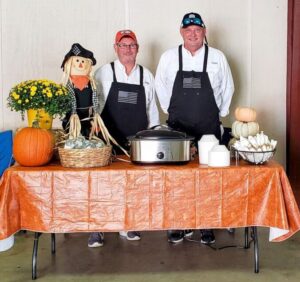 Steven bright and Willie Wilkins won Saturday's Brunswick Stew contest.