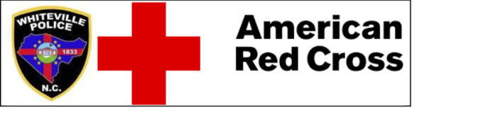 Whiteville police logo and American Red cross logo