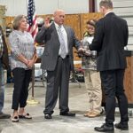 Bill rogers takes the oath. (CCSO photo)