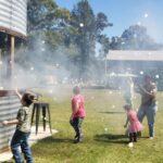 Visitors at Maze Craze enjoying one of the many activities at the farm.