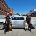 Little Miss Maggie Beasley dropped by the Bladen sheriff's Office to show her appreciation for local law enforcement. (Submitted)