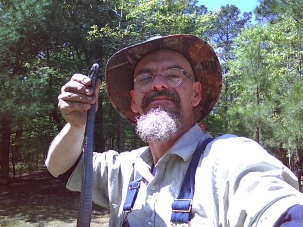 Jefferson Weaver with a scaly friend.